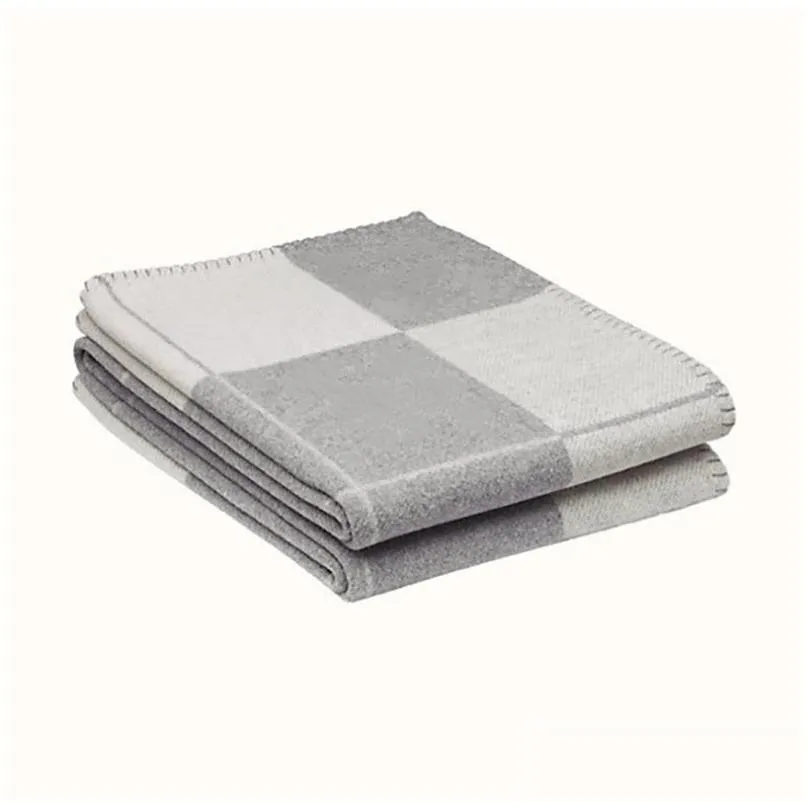plaid cashmere blanket luxury brand blanket crochet super soft wool shawl portable warm sofa bed fleece knitted throw cushion 29