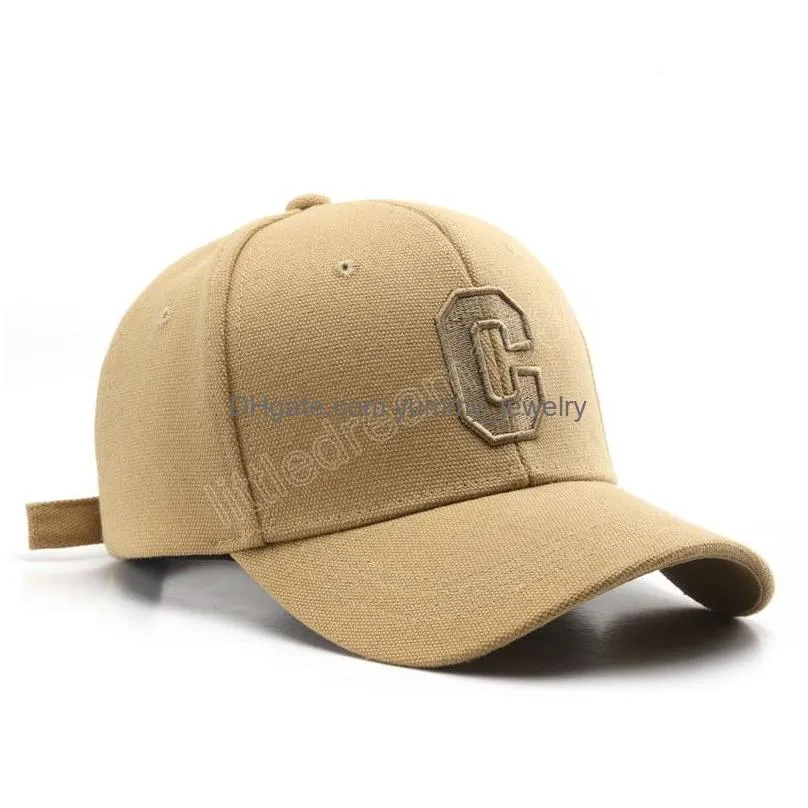 cotton baseball cap for me women fashion letter c embroidery visor snapback caps summer sport sun hat