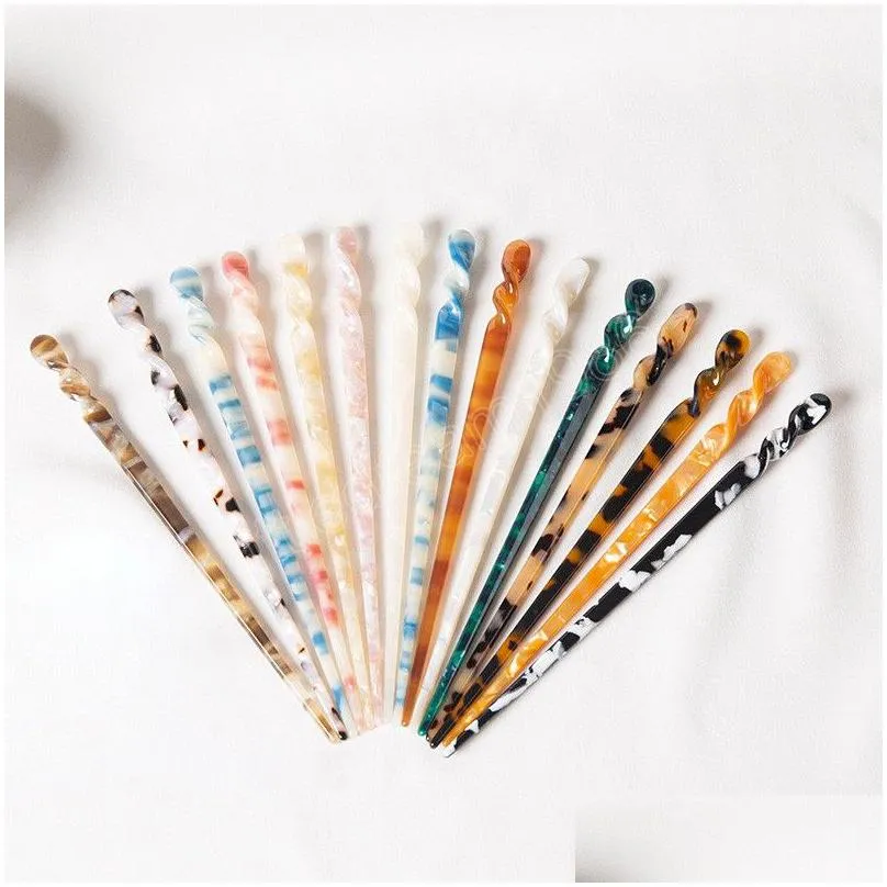 chinese style hair sticks vintage acetate resin chopstick women hairpin hair clip pin headdress wedding hair jewelry accessories