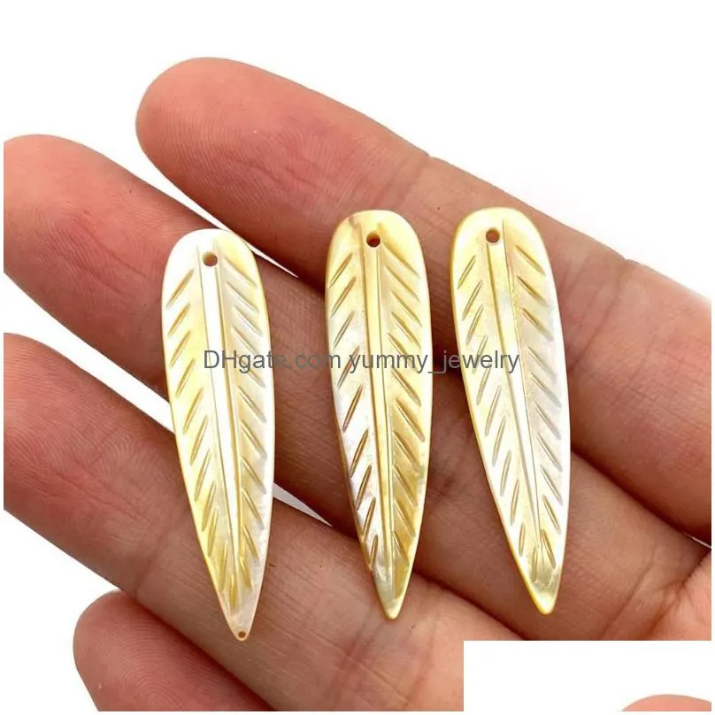 charms natural black shell pendant bead jewelry carving angel wing shape diy making necklace bracelet accessories charm