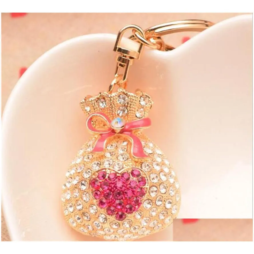 keychains money purse metal keychain key ring keyring women bag charm pendant gift b873