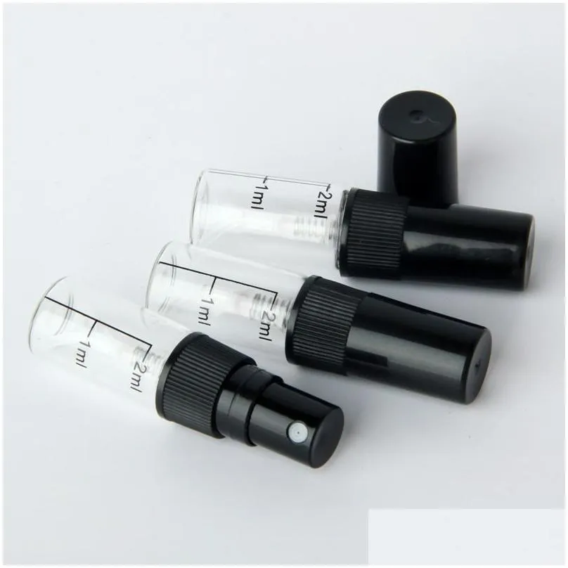 empty 2ml atomizer spray bottle transparent mini sample perfume bottles 5000pcs/lot from china manufacture dhs ups fedex 