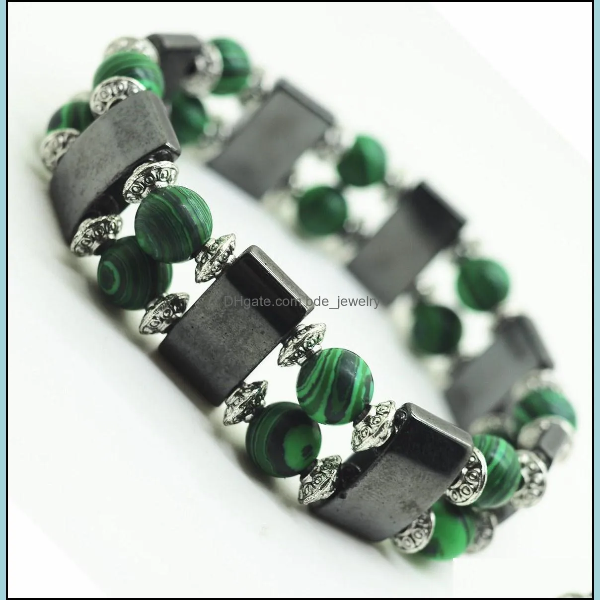 magnetic bracelet black gallstone 8mm ball ufo male trend alloy wrist jewelry