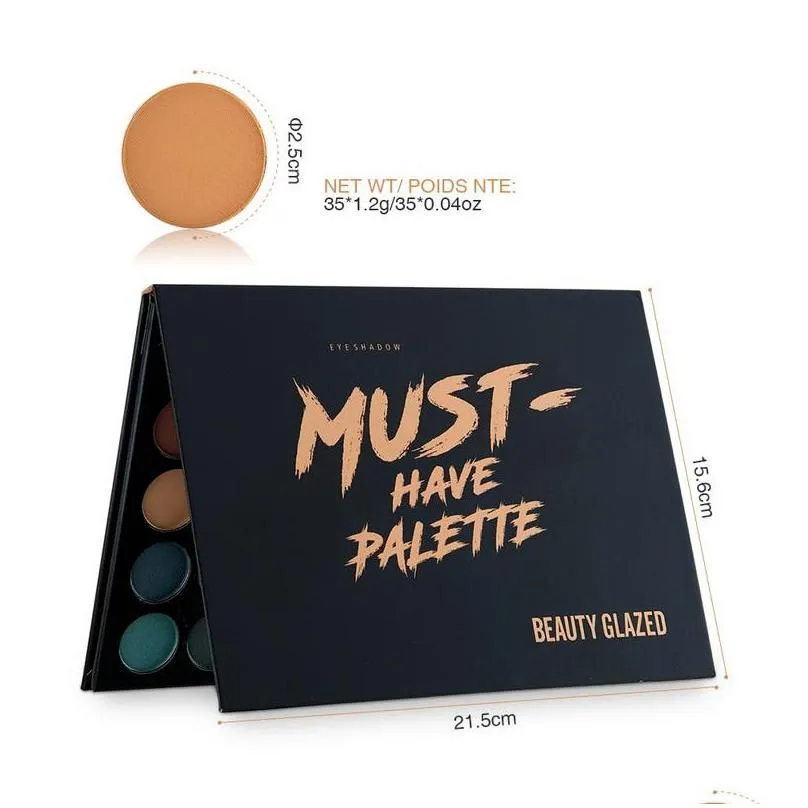 beauty glazed must have 35 color eyeshadow palette luminous matte eye shadow coloris makeup highlighter palettes