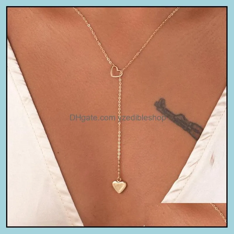 stainless steel delicate forever love heart and moon star through pendant womens necklace available in gold silver tones
