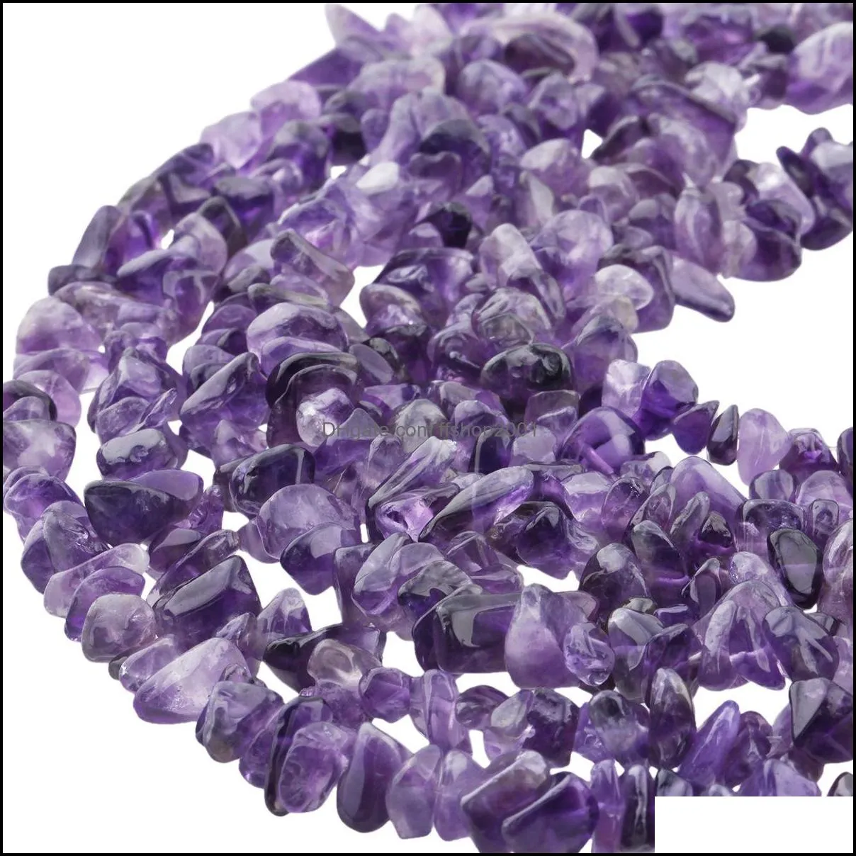 500pcs loose gemstone chip beads for diy making jewelry drilled irregular raw rock stone healing crystal quartz stone