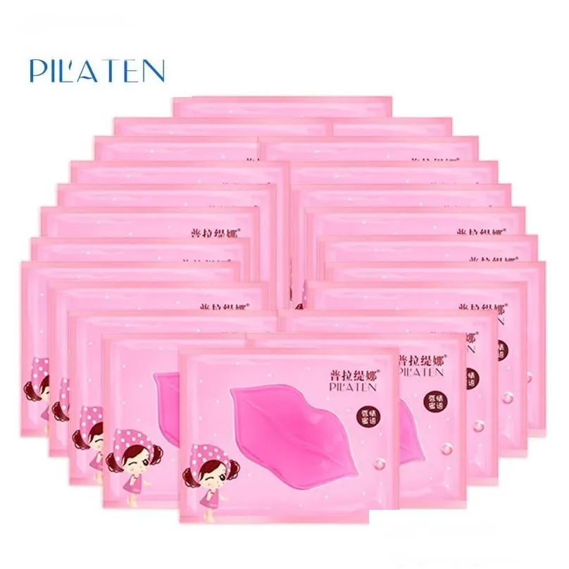 pilaten lip moisturizer collagen mask crystal nourishing moisturizing essence antiwrinkle 7g per piece full makeup lips plump