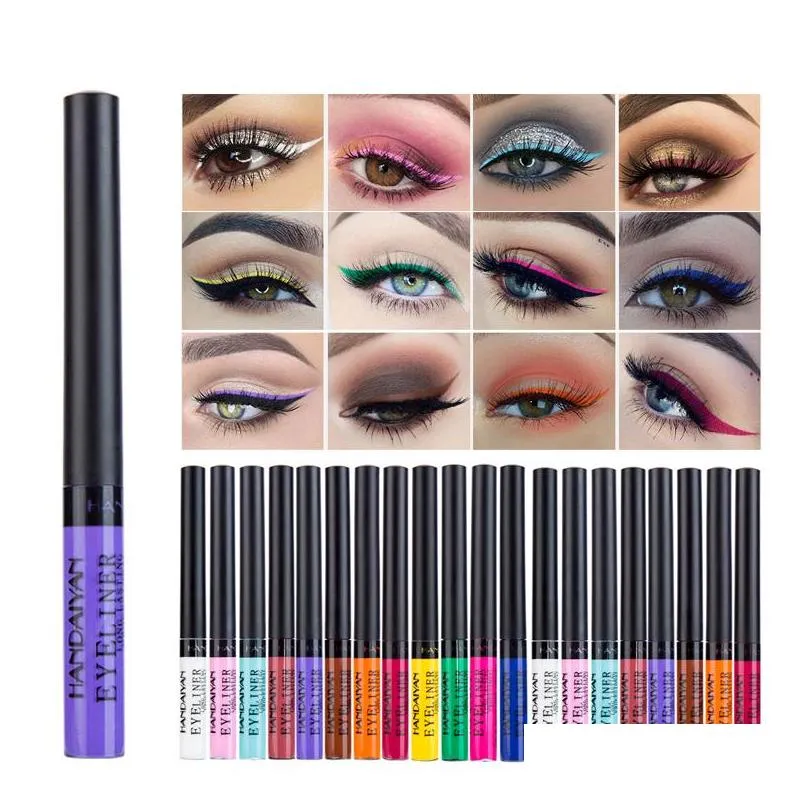 handaiyan beaulis eyeliner liquid color eyeliners easy to wear longlasting quick dry makeup waterproof eye liner