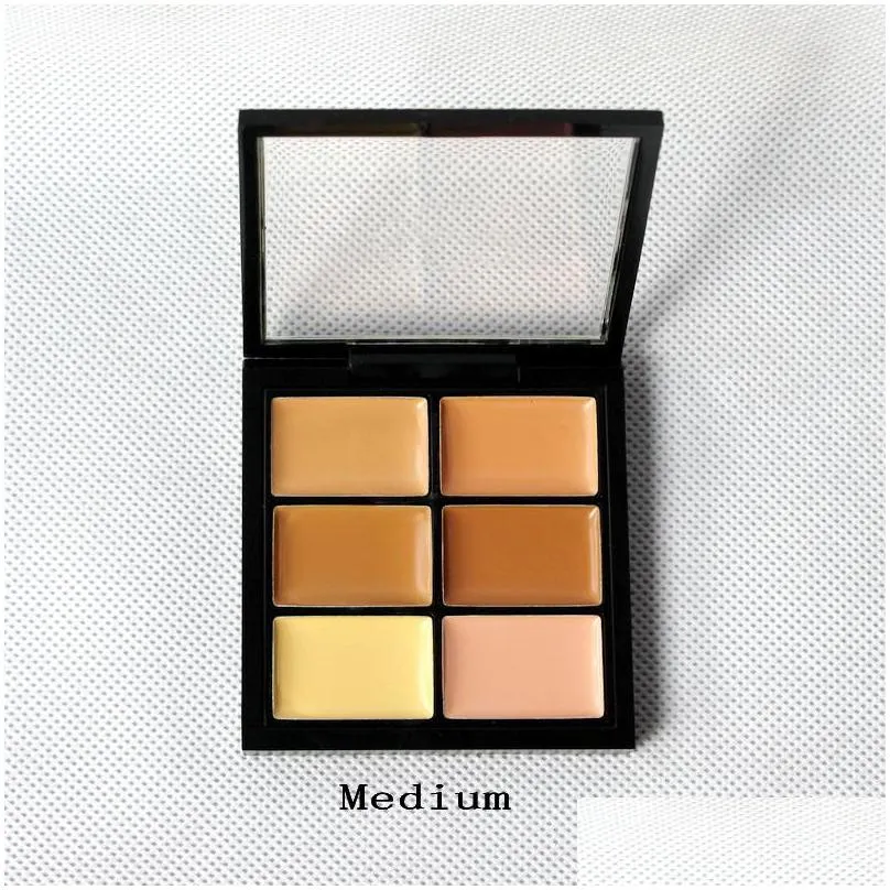 6 color corrector pro concealer cream palette de maquillage light cream full coverage for natural skin moisturizer wet brighten facial cosmetics make up