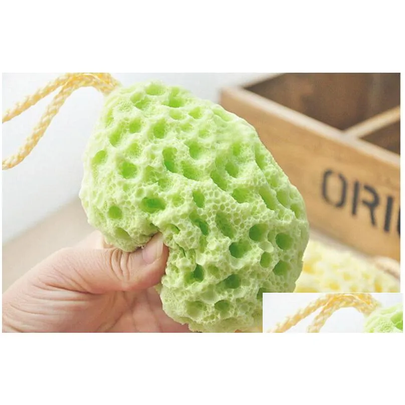 honeycomb bath ball sponge cleaning mesh brushes sponges bath accessories body wisp natural dry brush exfoliation applicator