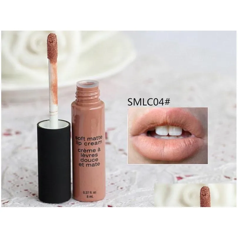 soft matte lip gloss velvet matte liquid lipstick natural nude long lasting waterproof 8ml makeup lipgloss