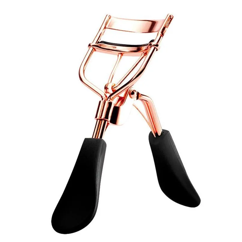 happymakeup nature shape curl eyelash curler stainless steel gold and silver color cosmetic accessories makeup beauty tools
