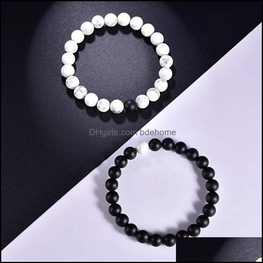 natural stone bracelet men and women couples friendship wrist jewelry simple 2019 products