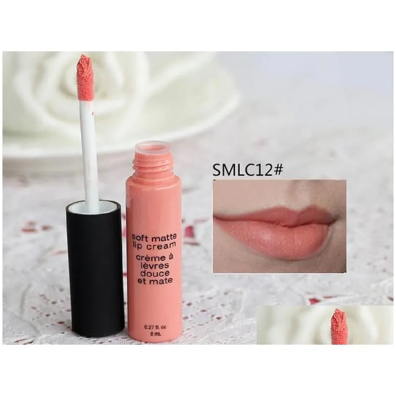 soft matte lip cream lipgloss matte liquid lipstick natural velvet waterproof longlasting 8ml makeup lip gloss