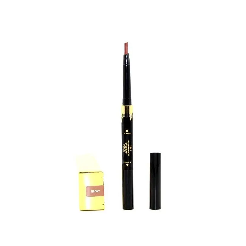 retractable angle eyebrow pencil waterproof eyeliner 2 in 1 with brush easy to wear longlasting natural coloris makeup eye brow