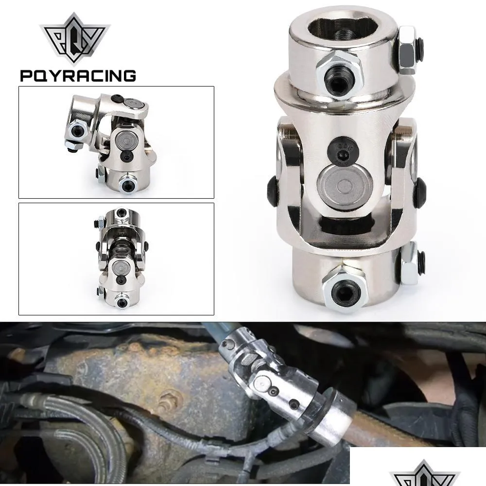 pqy 3/4 dd x 3/4 dd nickel plating single steering shaft universal u joint total length 83mm 31/4 pqysjs01