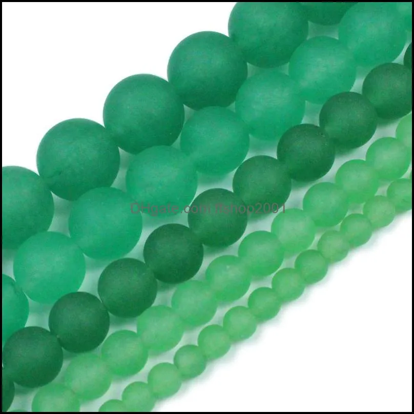 matte aventurine round beads polished smooth gemstone round crystal energy healing bead assortments for jewelry making bracelet necklace