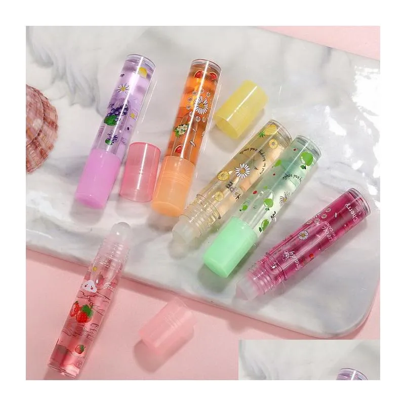 designer lip to lip oil lips balm transparent colorless moisturizing and hydrating rollon fruit flavour makeup