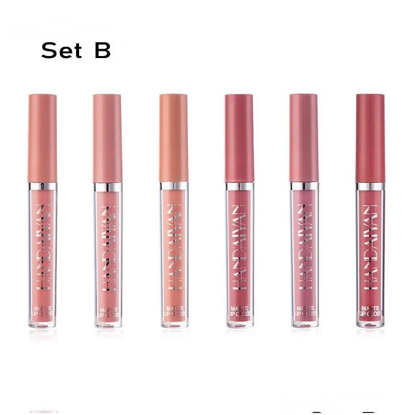 handaiyan lip gloss tubes lipstick sets y lips kits matte liquid lipsticks set two option waterproof longlasting makeup