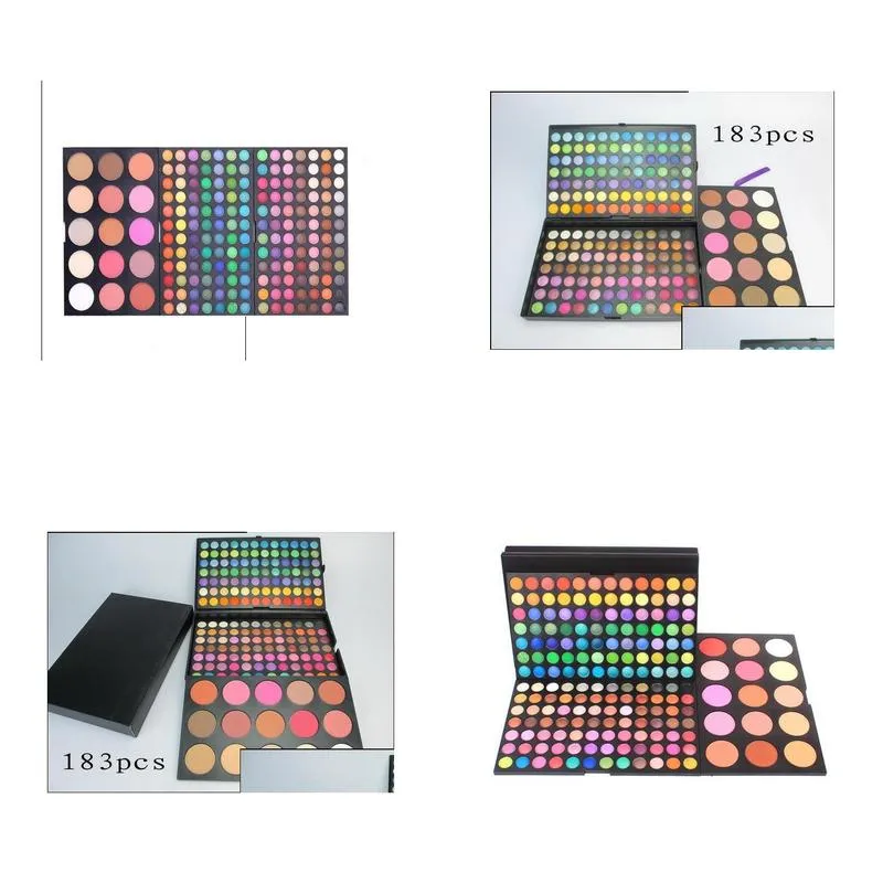 183 color makeup sets 168 matte eyeshadow 9 blushes 6 bronzers powder highlighter coloris cosmetic sets