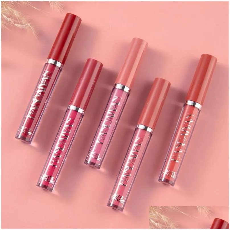 handaiyan lip gloss base matte liquid lipstick longlasting mini thin tube lipgloss nonstick cup not easy to fade wholesale makeup lipper