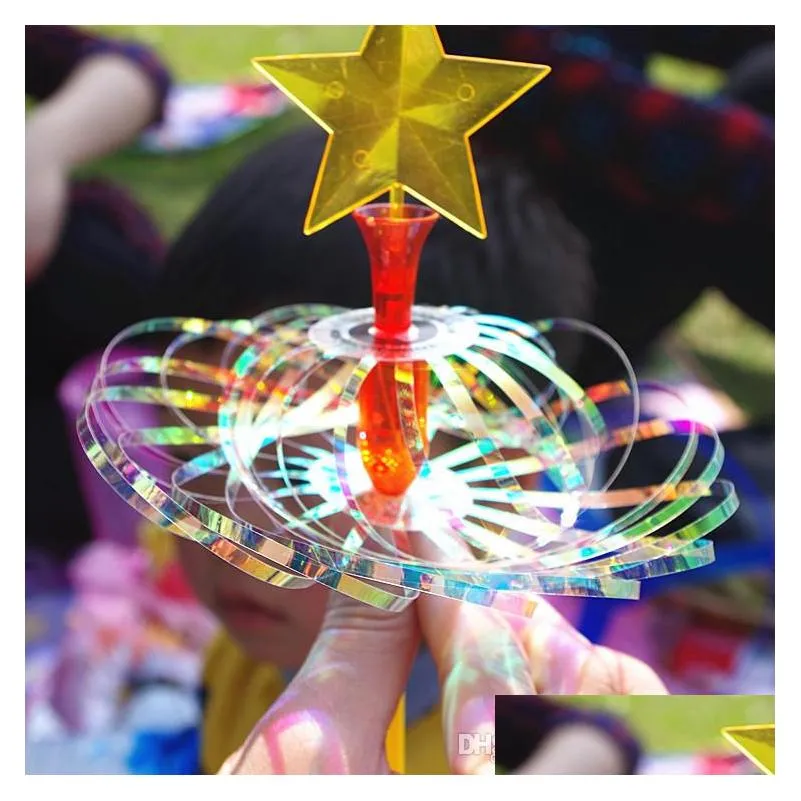 funny soap bubble colorful shook stick variety twist ribbon toy bubble flower magic wand with led outdoor toys for kids