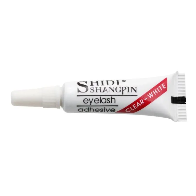 clear lash glue for false eyelashes 1.5ml white color makeup lash adhesive