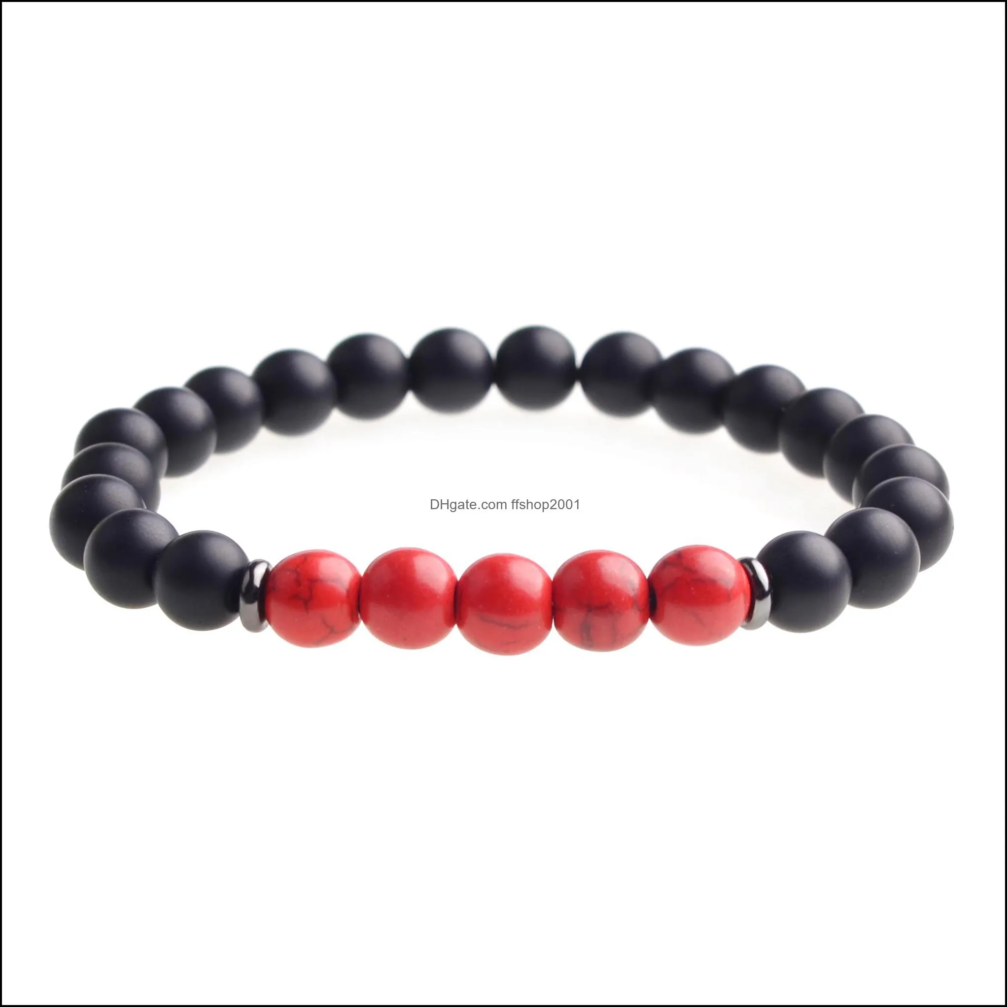 ambers lava stone natural stone bead bracelet chakra stone jewelry women men gift yoga stretch bracelet