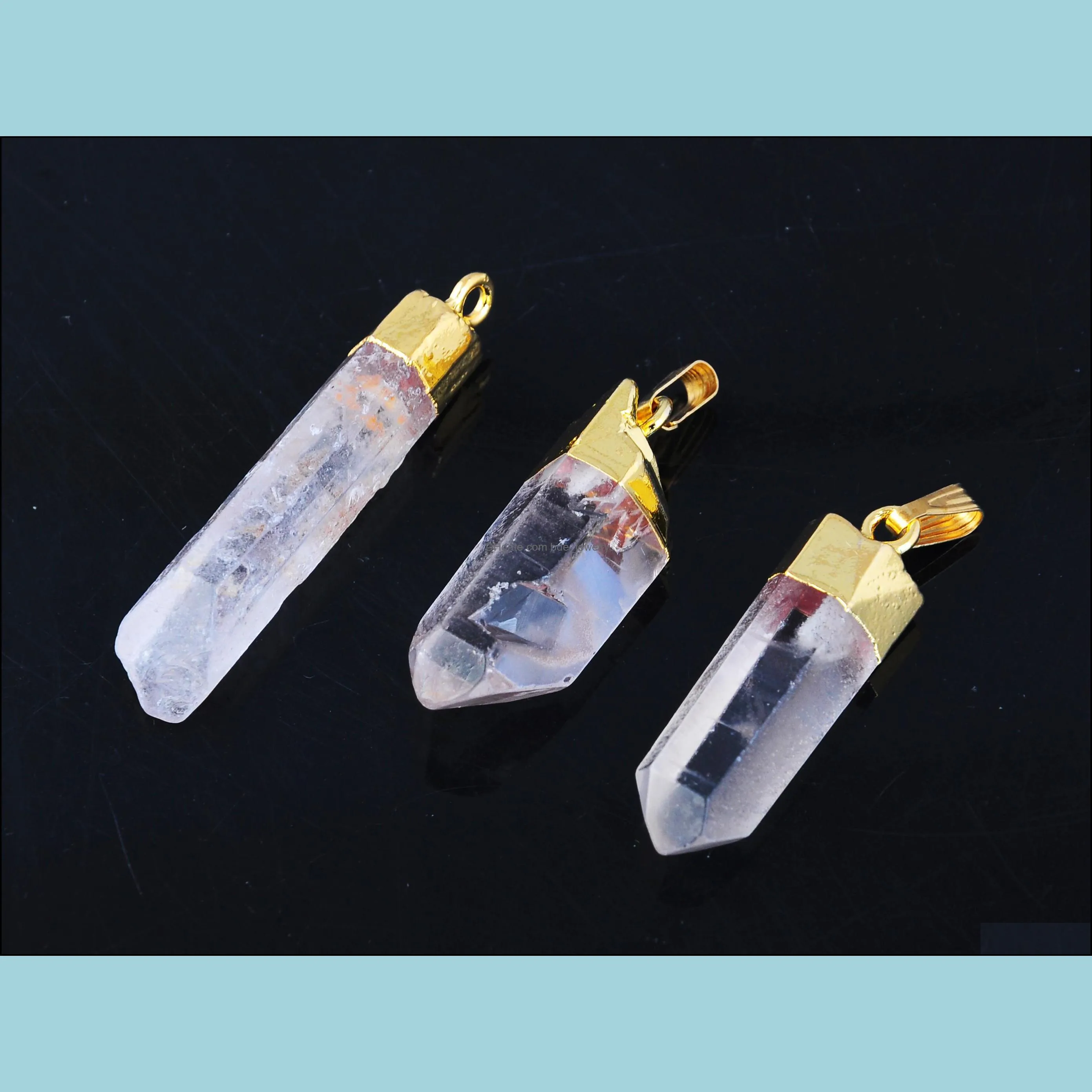 clear quartz necklace reiki healing crystal pendant spiritual natural irregular raw stone necklaces gemstone jewelry for women men