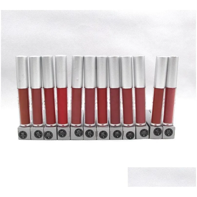matte lip gloss lipper lustre liquid glosses long lasting natural nutritious 12 colors 5.5g makeup beauty lipgloss