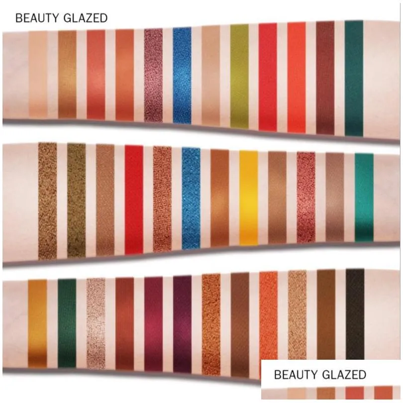 beauty glazed your shades 36 color eyeshadow palette highlight shimmer matte pigment pearlescent metallic makeup eye shadow palettes