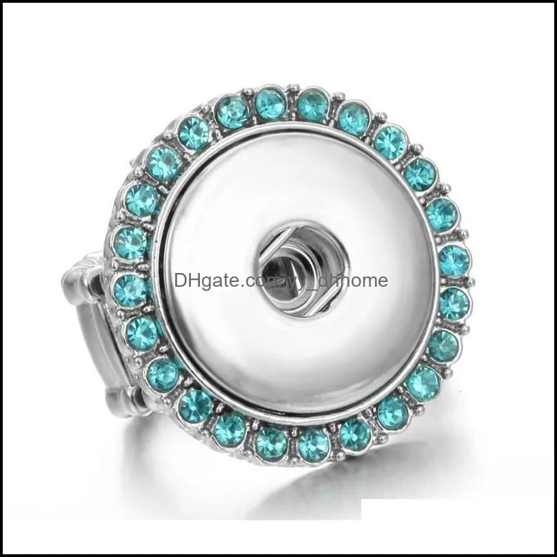 4 styles 18mm snap button ring ginger snap button jewelry silver metal ring for women men jewelry