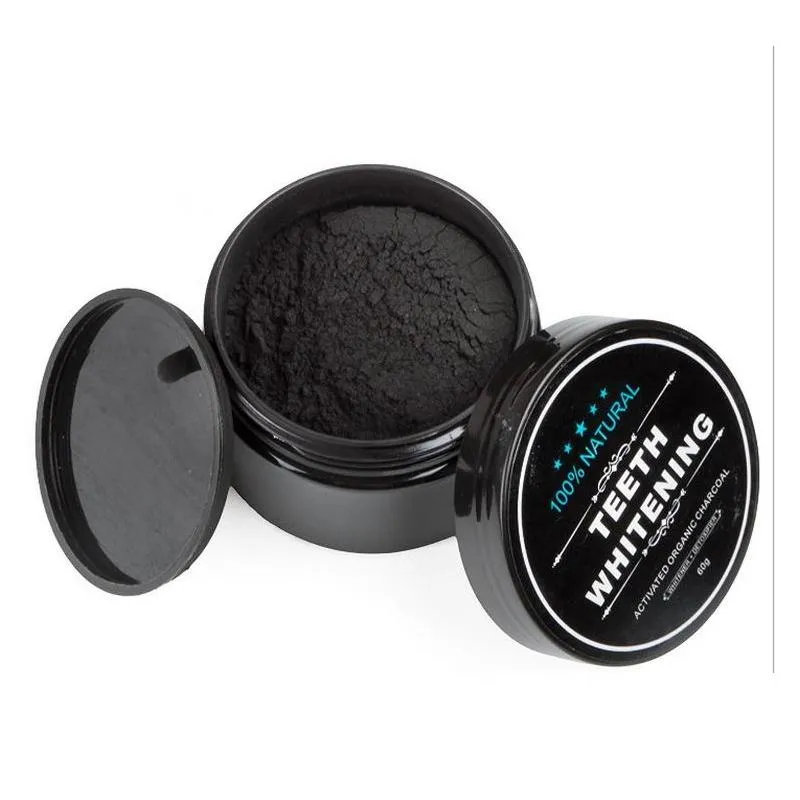 charbon teeth whitening single box cleaning power activated organic charcoal beautiful smile black loose powder 30g