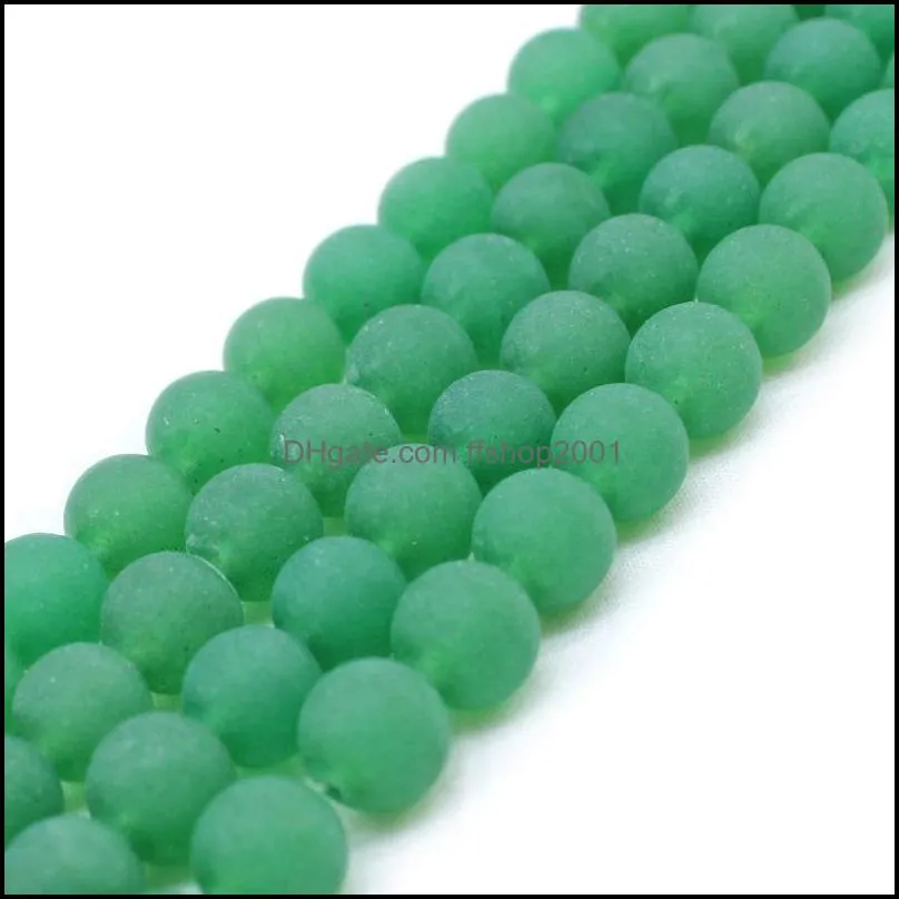 matte aventurine round beads polished smooth gemstone round crystal energy healing bead assortments for jewelry making bracelet necklace