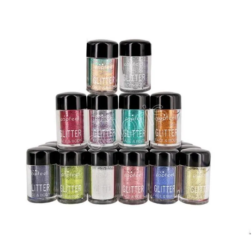 eyeshadows loose body glitter pigment set luminous brighten shimmer single powder face eye shadow kit