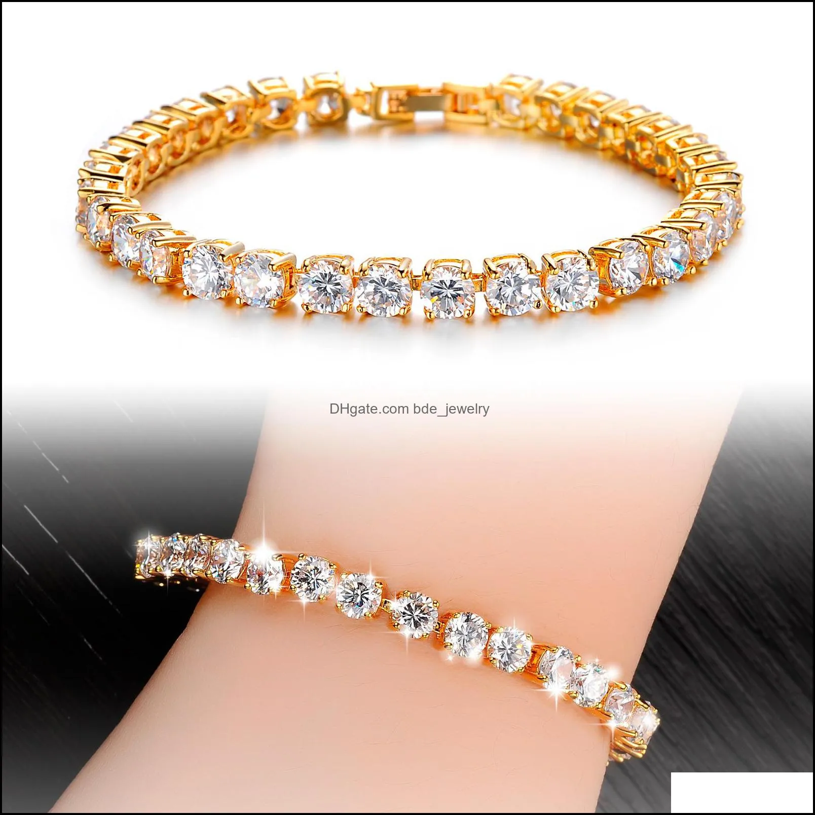10pc/set fashion unique design rose gold zircon women bracelet for mothers day gift fashion jewellery