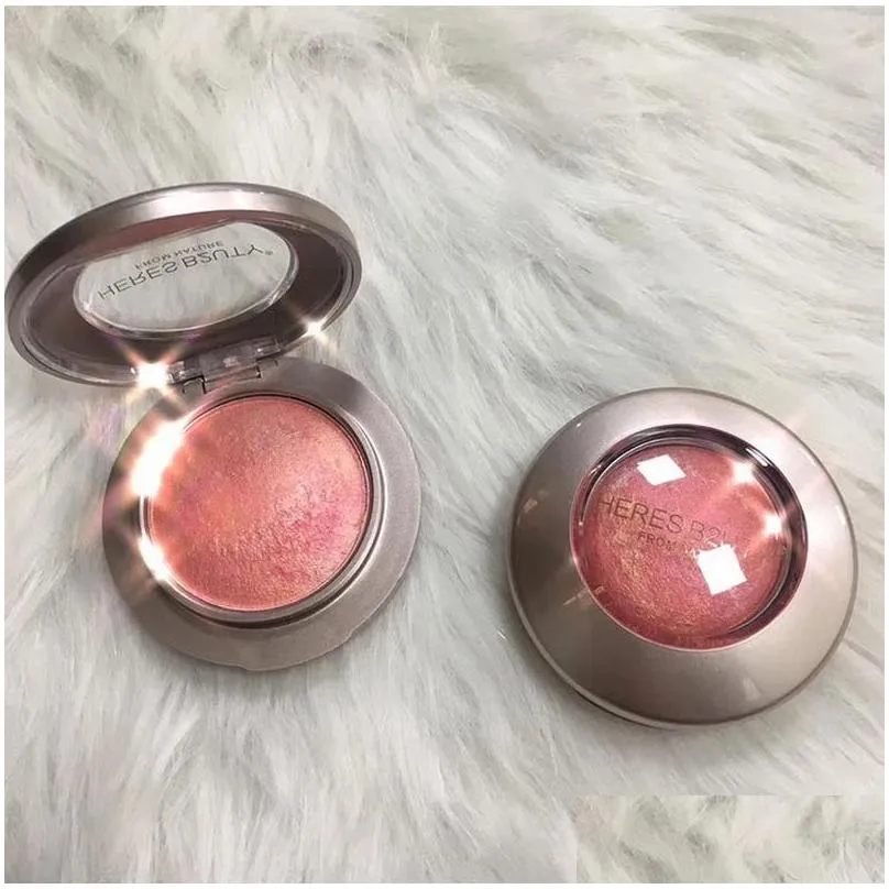 makeup blush palette shimmer matte baked mineralize bronzer powderlonglasting easy to wear natural heres b2uty face blushes palette