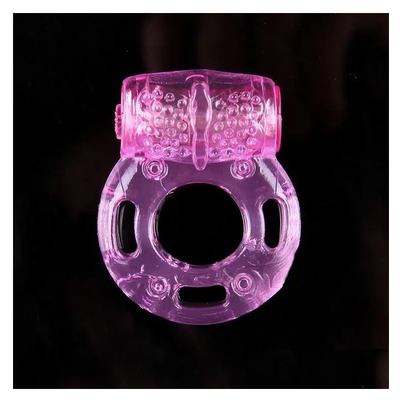 crystal butterfly vibrating ring male cockrings penis ring clit toys