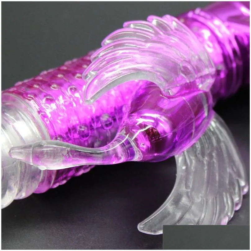 rabbit gspot vibrators vibration and rotation massager electric simulation penis toy for women adult toys j0212