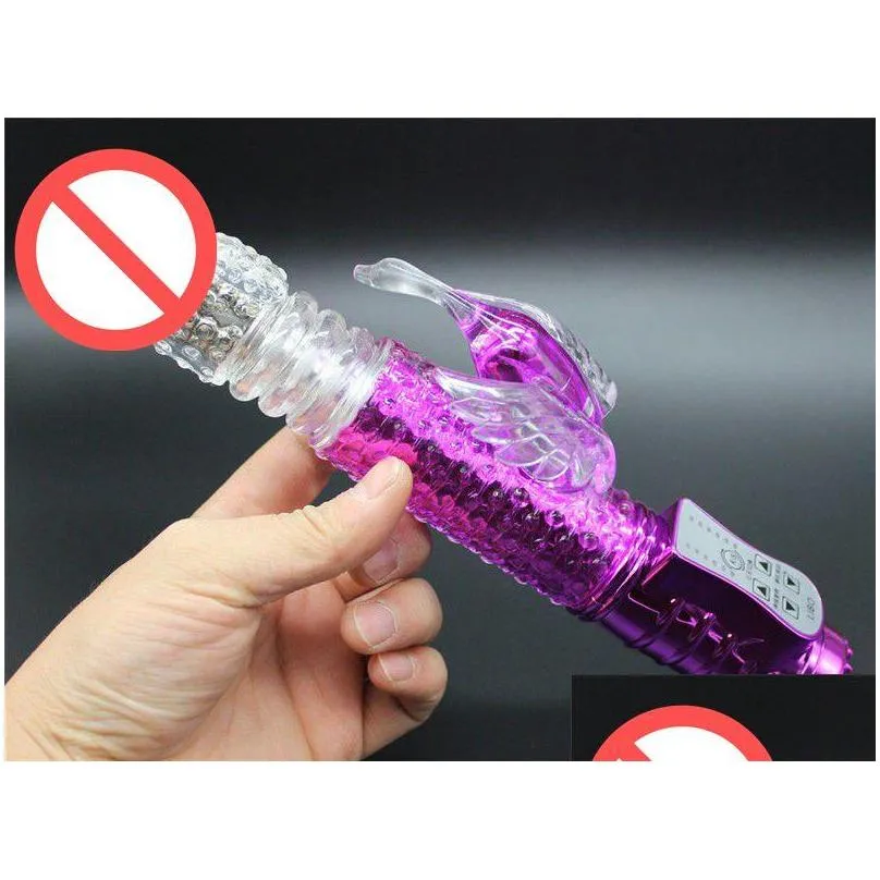 rabbit gspot vibrators vibration and rotation massager electric simulation penis toy for women adult toys j0212