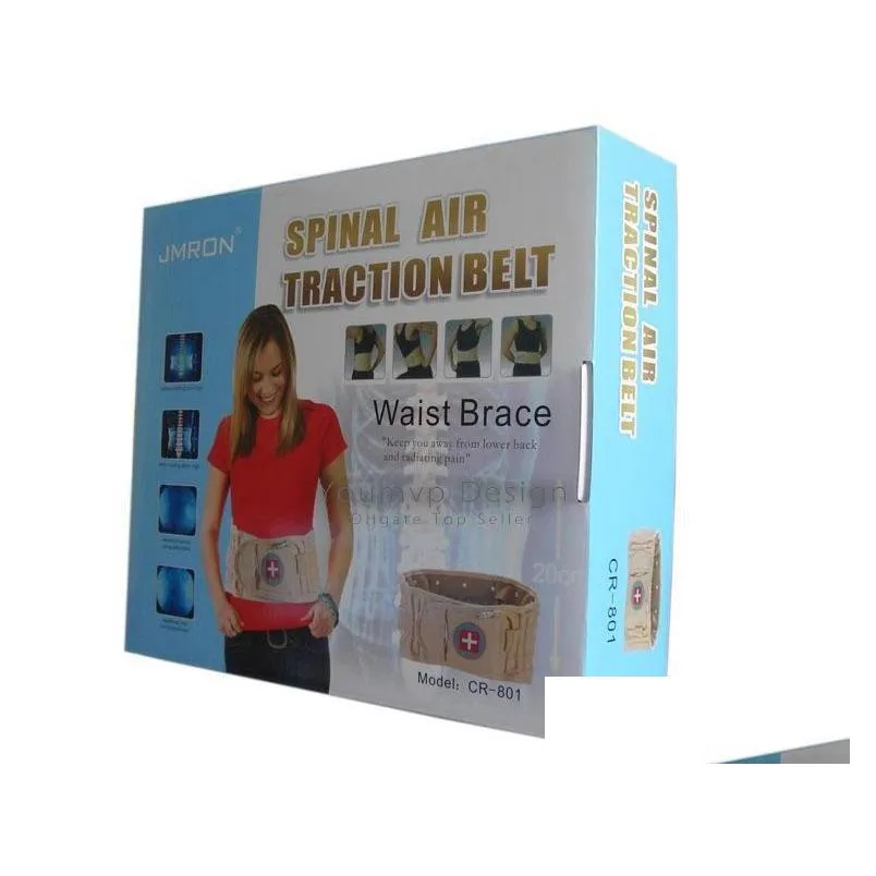 spinal air traction belt physio decompression back belt back brace back pain lower lumbar support waist brace back massager jjd2053