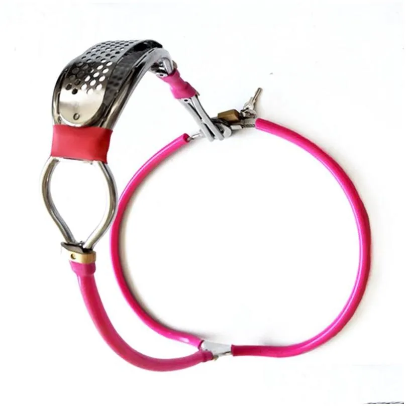 female adjustable stainless steel chastity belt device with defecate hole adult bondage bdsm toy j1241