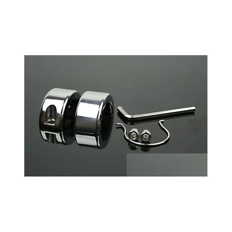 stainless steel ball stretcher chastity male adult toys