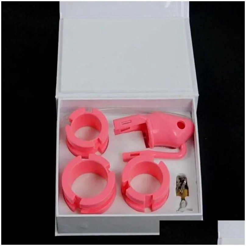 male penis lock silicone chastity device penis cage antimasturbation penis cock ring with retail box