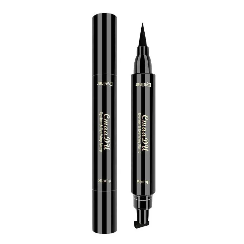cmaadu liquid eyeliner pencil waterproof black doubleheaded stamps eye liner eye maquiagem makeup tool