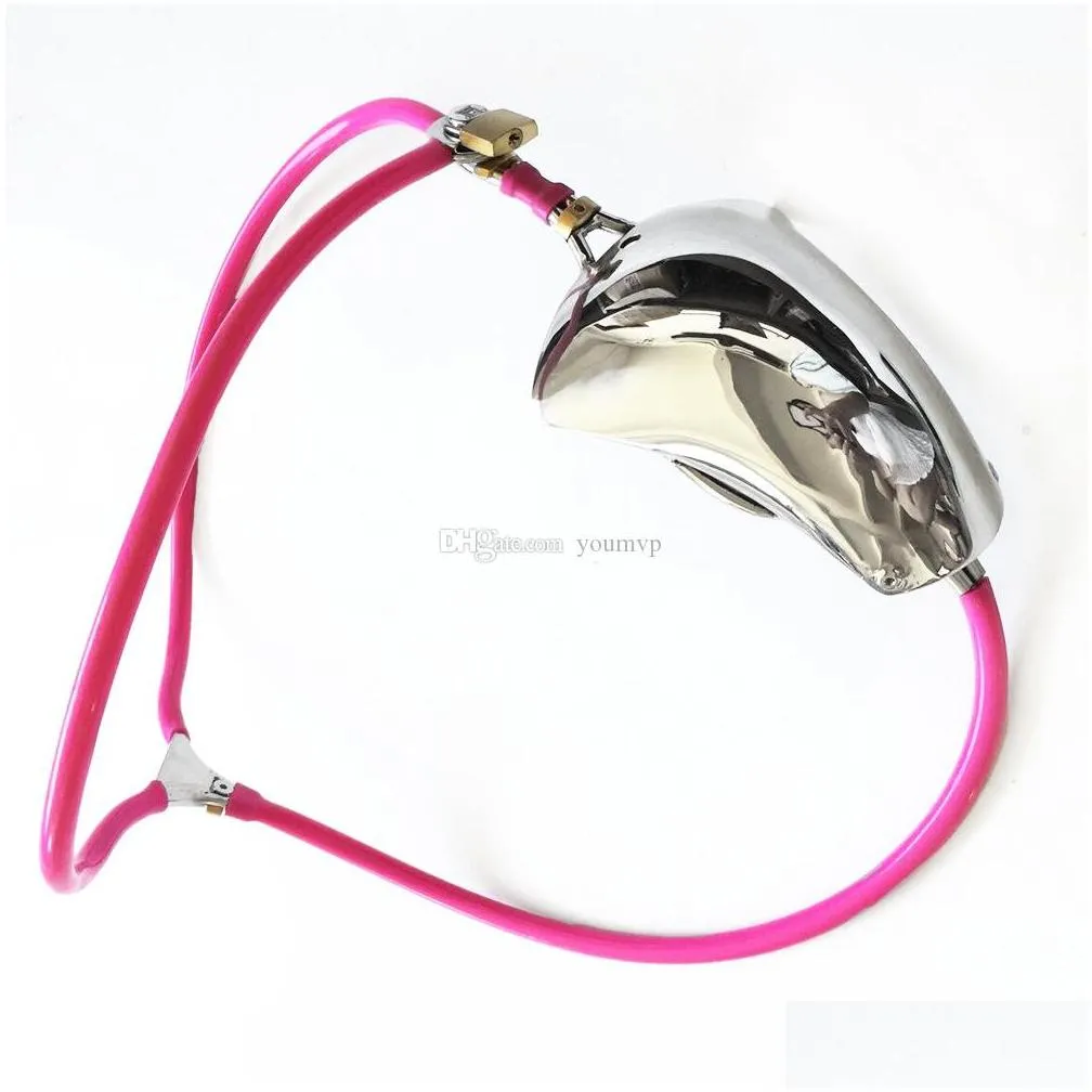 male t style adjustable stainless steel chastity belt device with cock cage penis ring adult bondage bdsm toy j1243