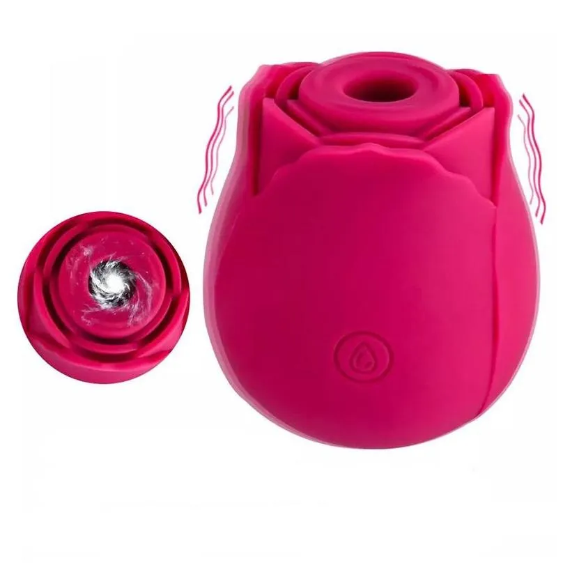 rose shape vagina sucking vibrators nipple sucker oral licking clitoris stimulation toys for female