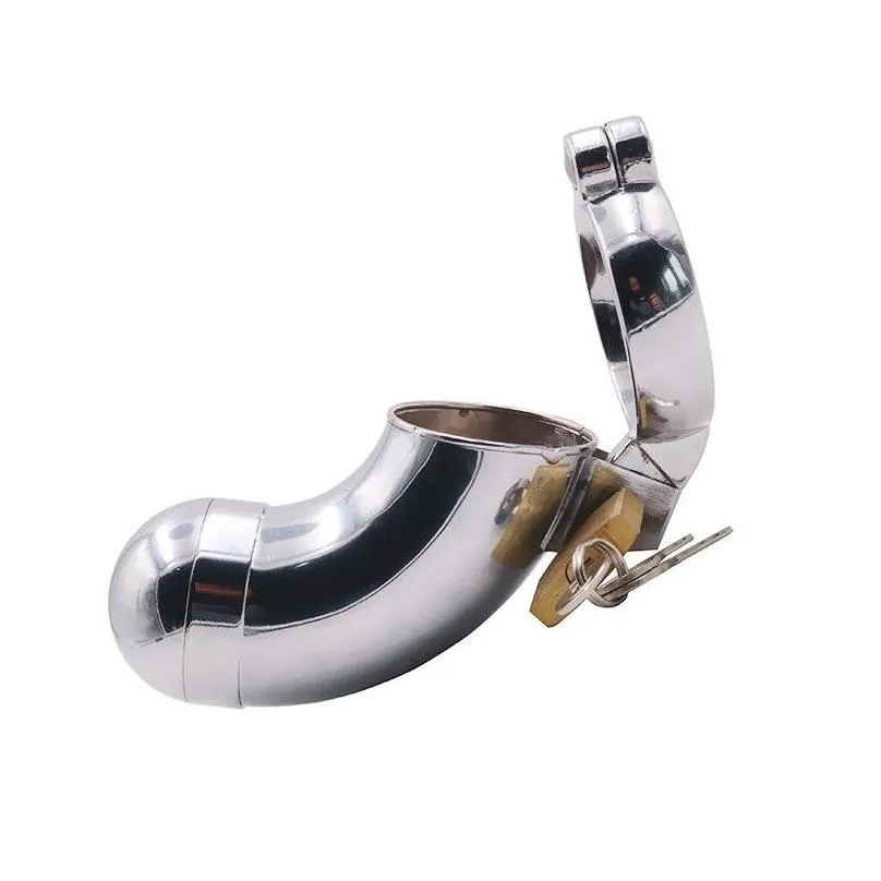 male chastity device 40mm/45mm/50mm with tubing cover removable metal cock cage penis lock toys