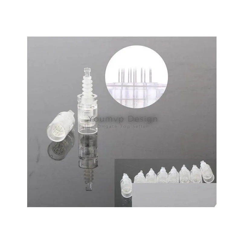 12 pins needle cartridges for electric derma stamp mym derma pen micro needle roller beauty equipment