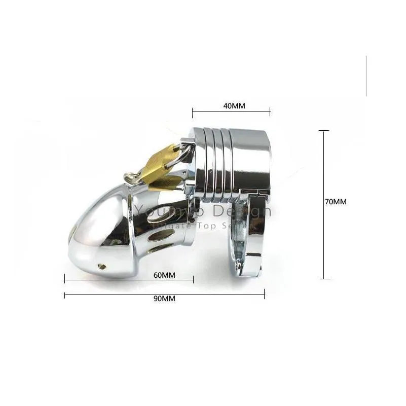 adjustable male chastity cage stainless steel cock cage penis cage chastity device bondage bdsm fetish toy jjd2357